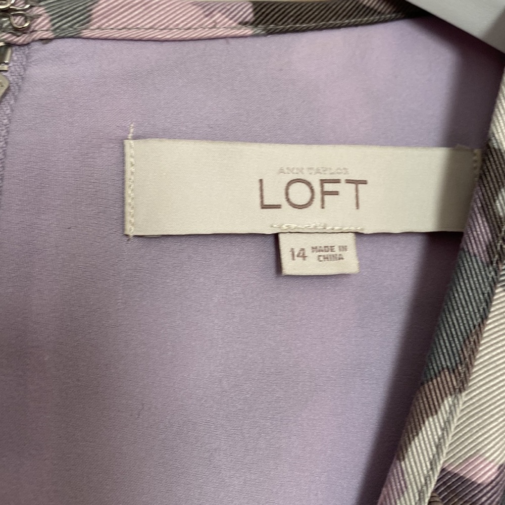 NWOT LOFT Printed Sheath Dress - Picture 5 of 6